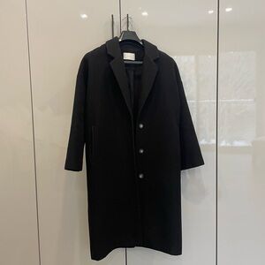 OAK + FORT Black Trench Coat